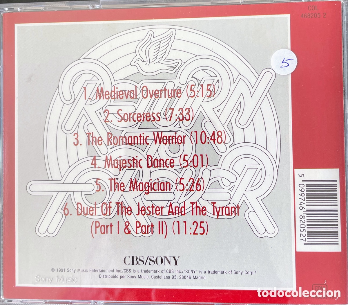 CDs de m&uacute;sica: Return To Forever Rom&aacute;ntic Warrior - Foto 2