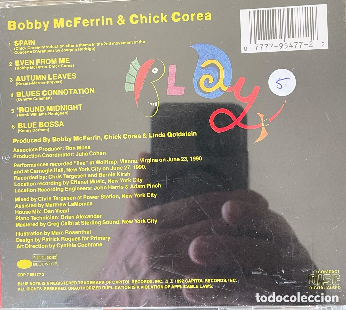 CDs de m&uacute;sica: Bobby McFerrin & Chick Corea - Foto 2