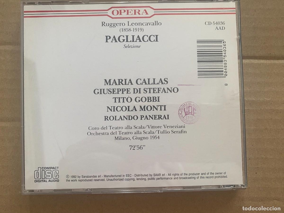 CDs de m&uacute;sica: CD LEON CAVALLO - PAGLIACCI - ATTO SECONDO - Foto 2