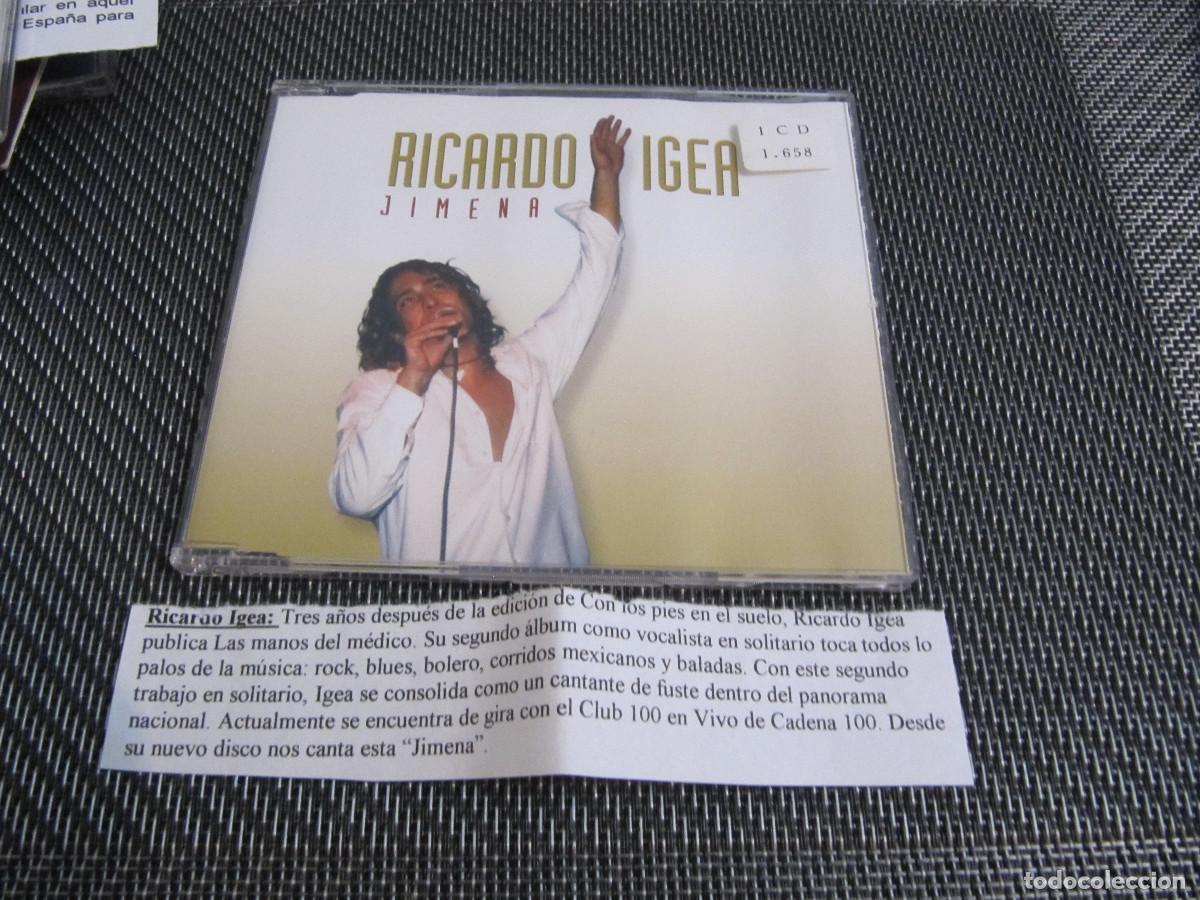 CDs de m&uacute;sica: RICARDO IGEA JIMENA CD SINGLE CADENA 100 - Foto 1