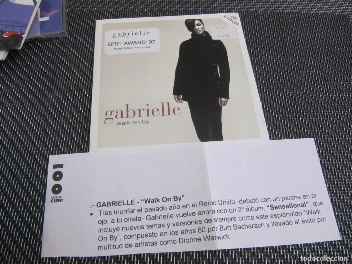 CDs de m&uacute;sica: GABRIELLE - WALK ON BY - CD SINGLE CADENA 100 - Foto 1