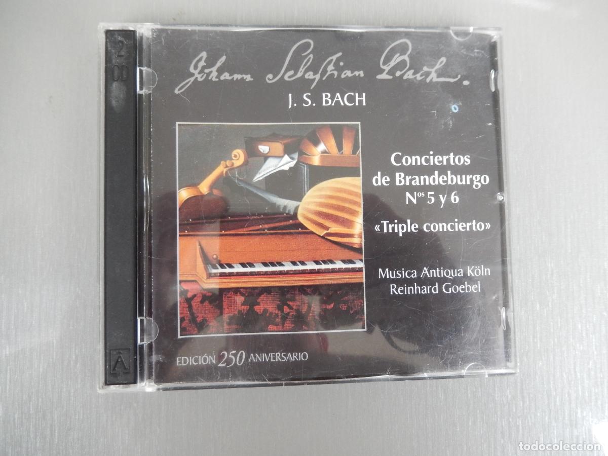 Music CDs: BACH- CONCIERTOS DE BRANDEBURGO N&ordm;S 5 Y 6 -TRIPLE CONCIERTO - REINHARD GOEBEL - 2CD,S
