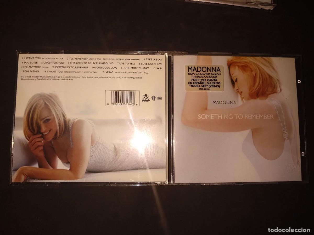 CDs de m&uacute;sica: MADONNA SOMETHING TO REMEMBER , LEER DESCRIPCION - Foto 1