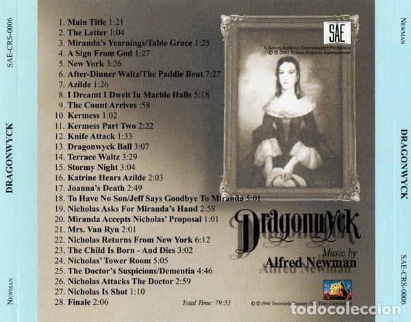 CDs de m&uacute;sica: Alfred Newman &ndash; Dragonwyck - Foto 2