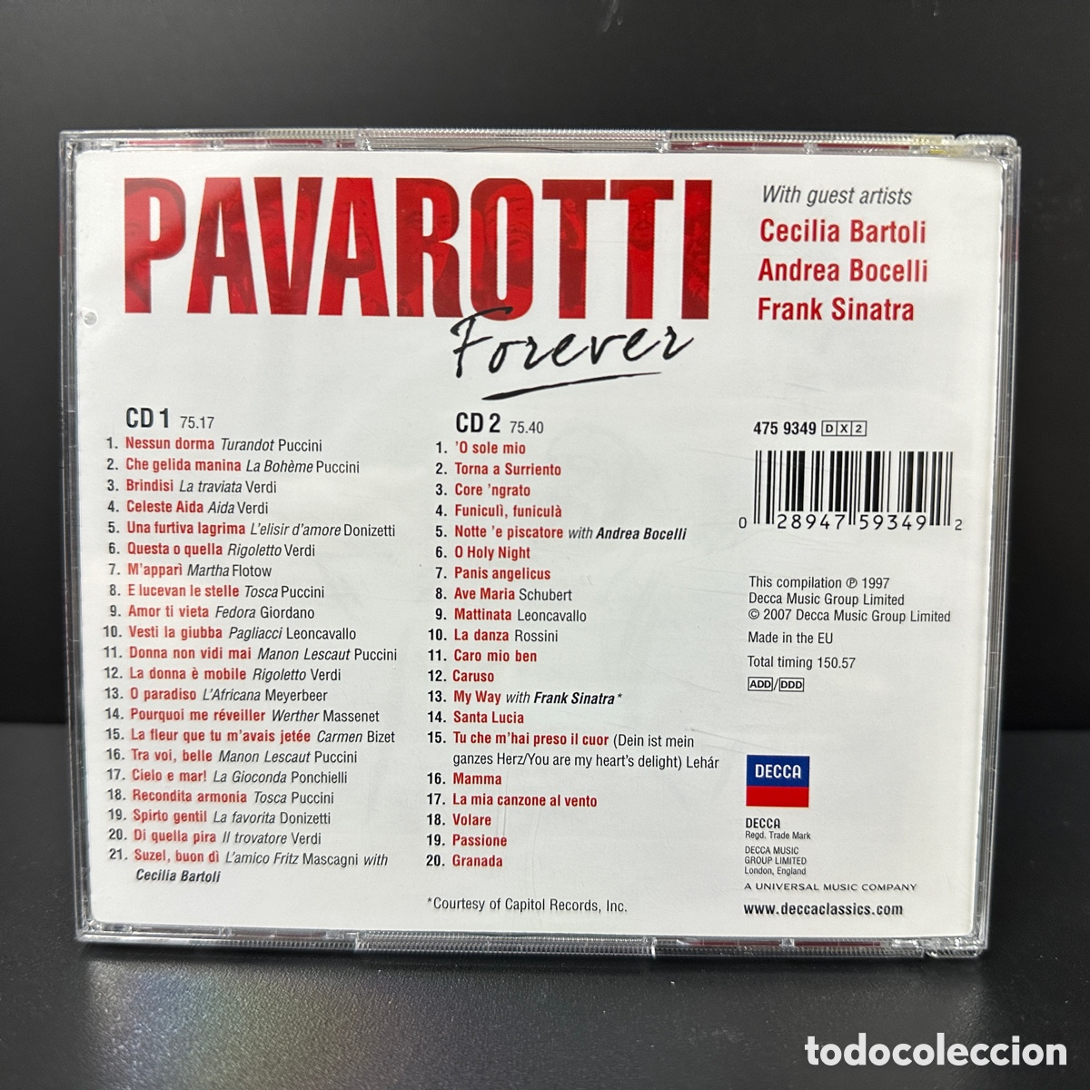 CDs de m&uacute;sica: Pavarotti - Pavarotti Forever (2xCD, Comp) - Foto 2
