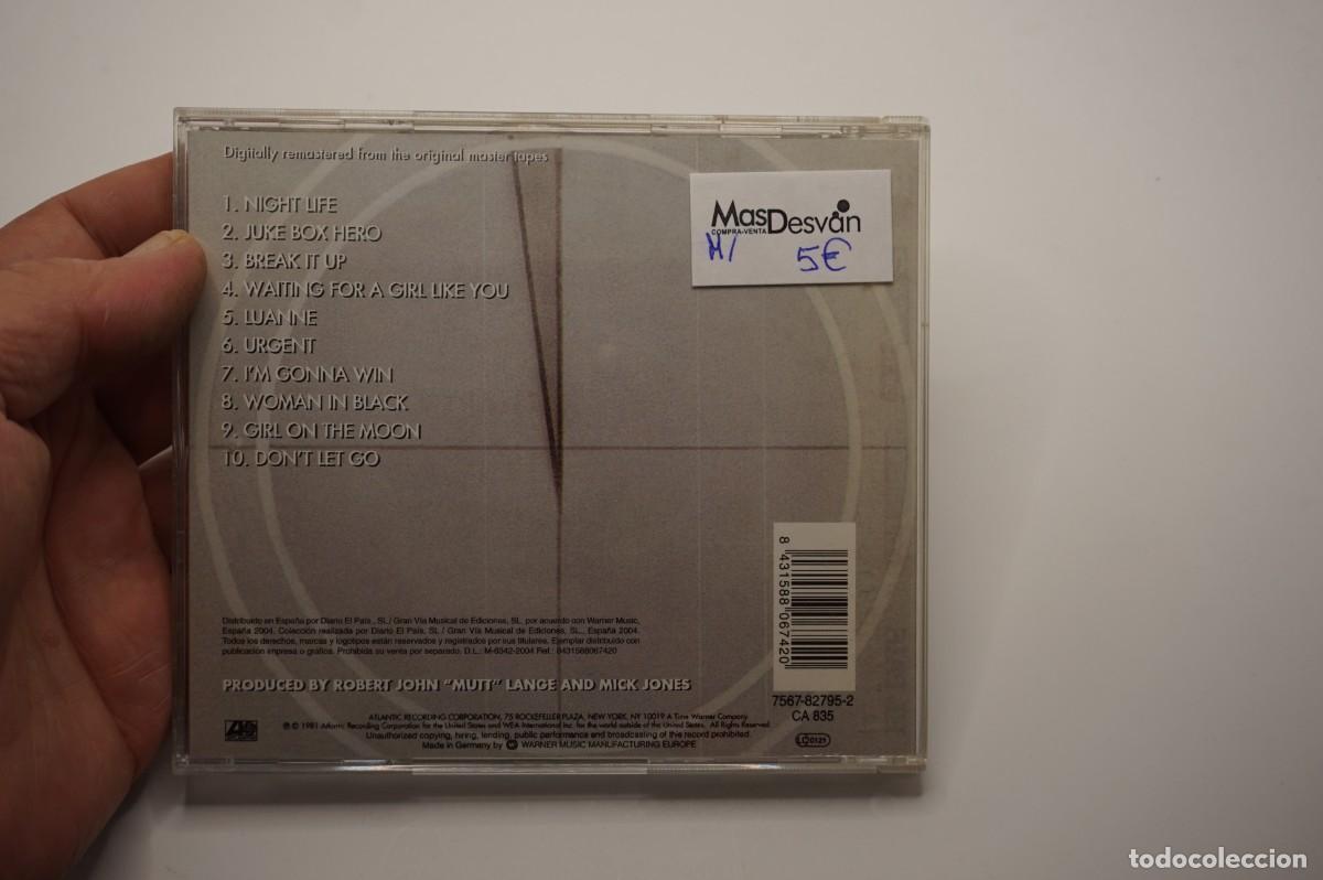 CDs de m&uacute;sica: CD - FOREIGNER - 4 - DISCO EN ESTADO EXCELENTE - Foto 3