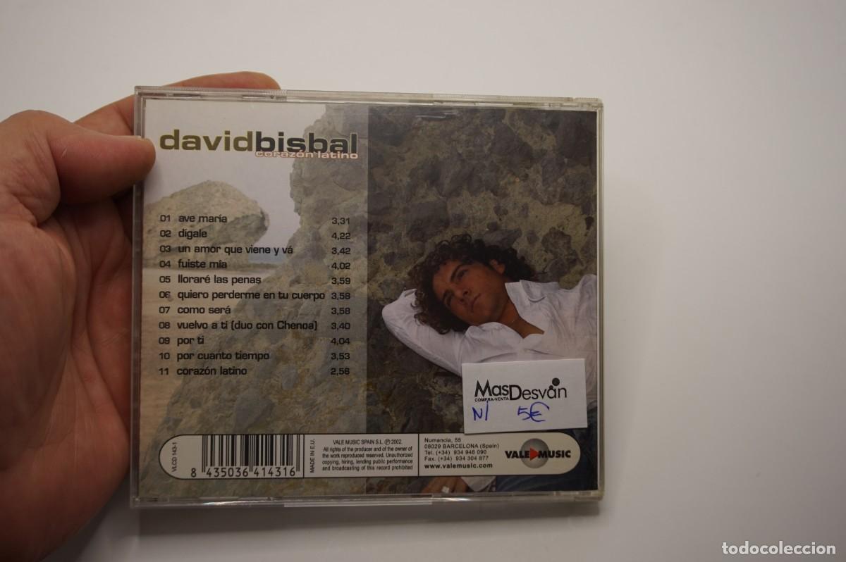 CDs de m&uacute;sica: CD - DAVID BISBAL - CORAZON LATINO - Foto 3