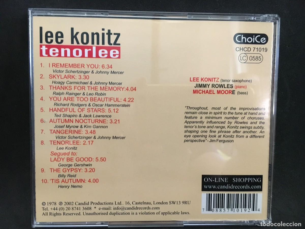 CDs de m&uacute;sica: Lee Konitz &lrm;&ndash; Tenorlee - CD - ChoiCe - Foto 2