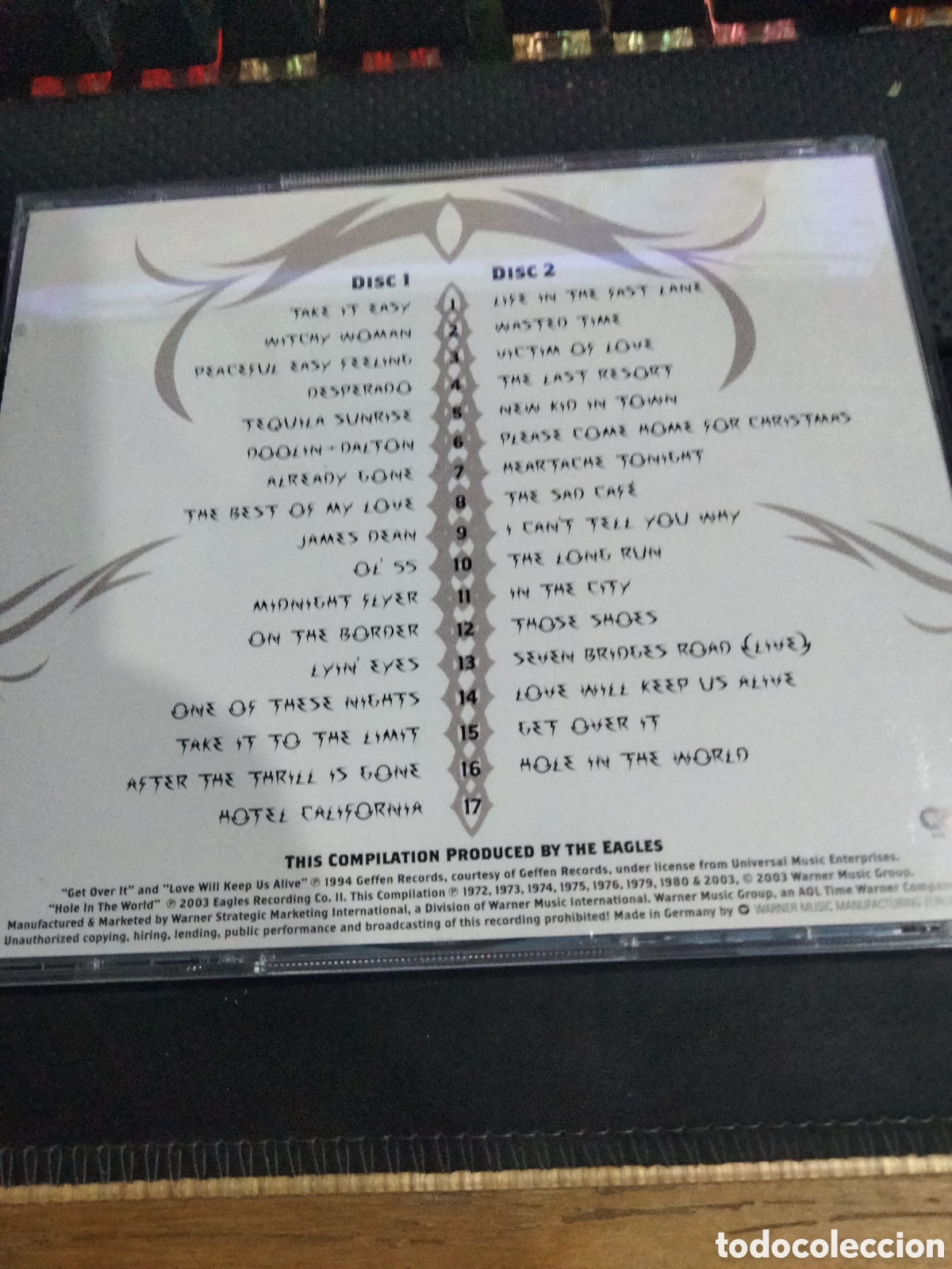 CDs de m&uacute;sica: Cd eagles the complete greatest hits -6 - Foto 2