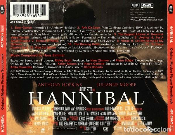 CDs de m&uacute;sica: Hans Zimmer &ndash; Hannibal - Foto 2