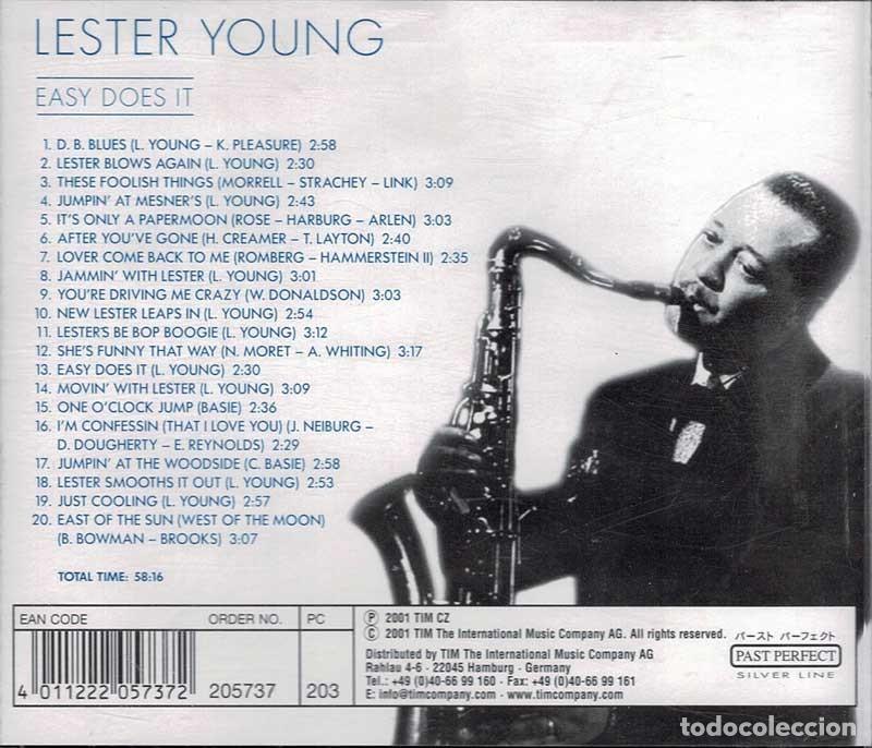 CDs de m&uacute;sica: Lester Young - Easy Does It. CD - Foto 2