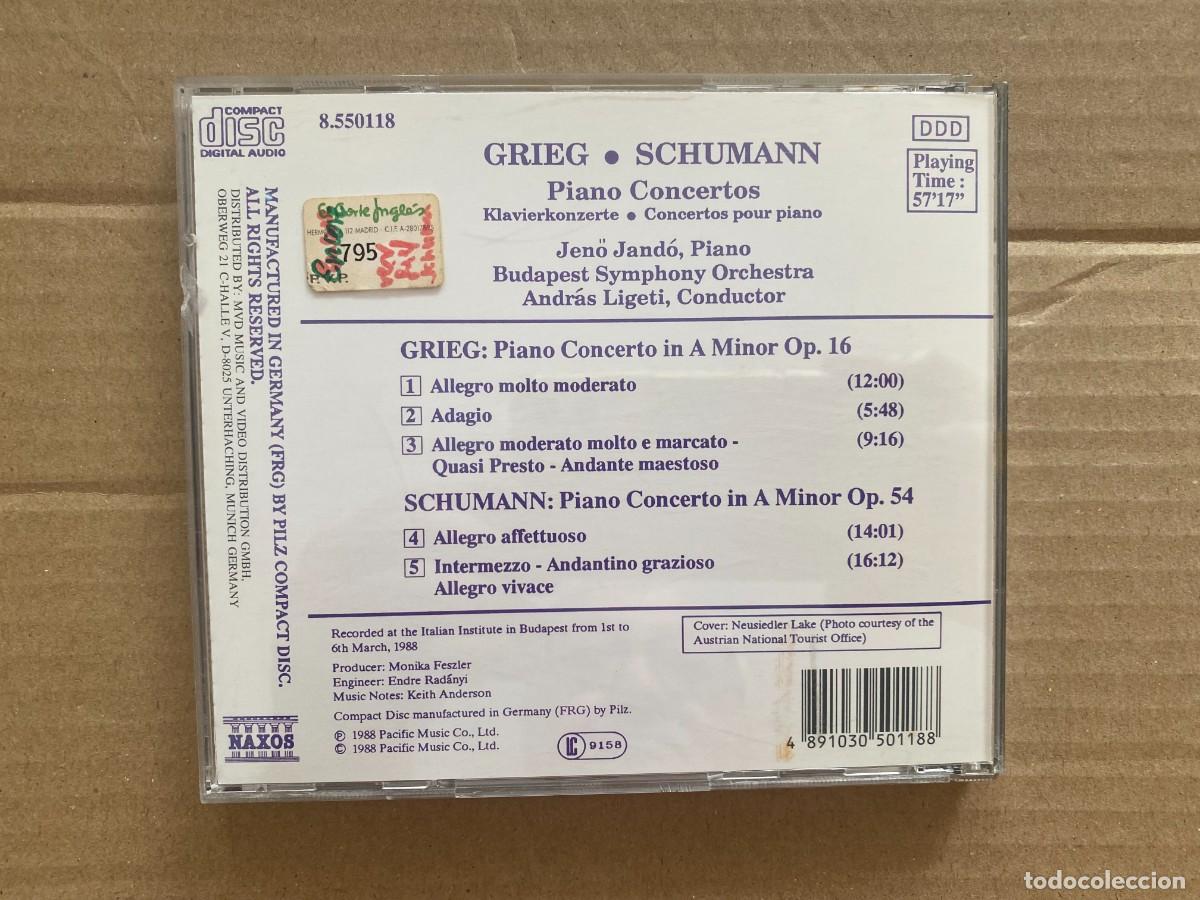 CDs de m&uacute;sica: CD GRIEG - SCHUMANN - PIANO CONCERTOS - Foto 2