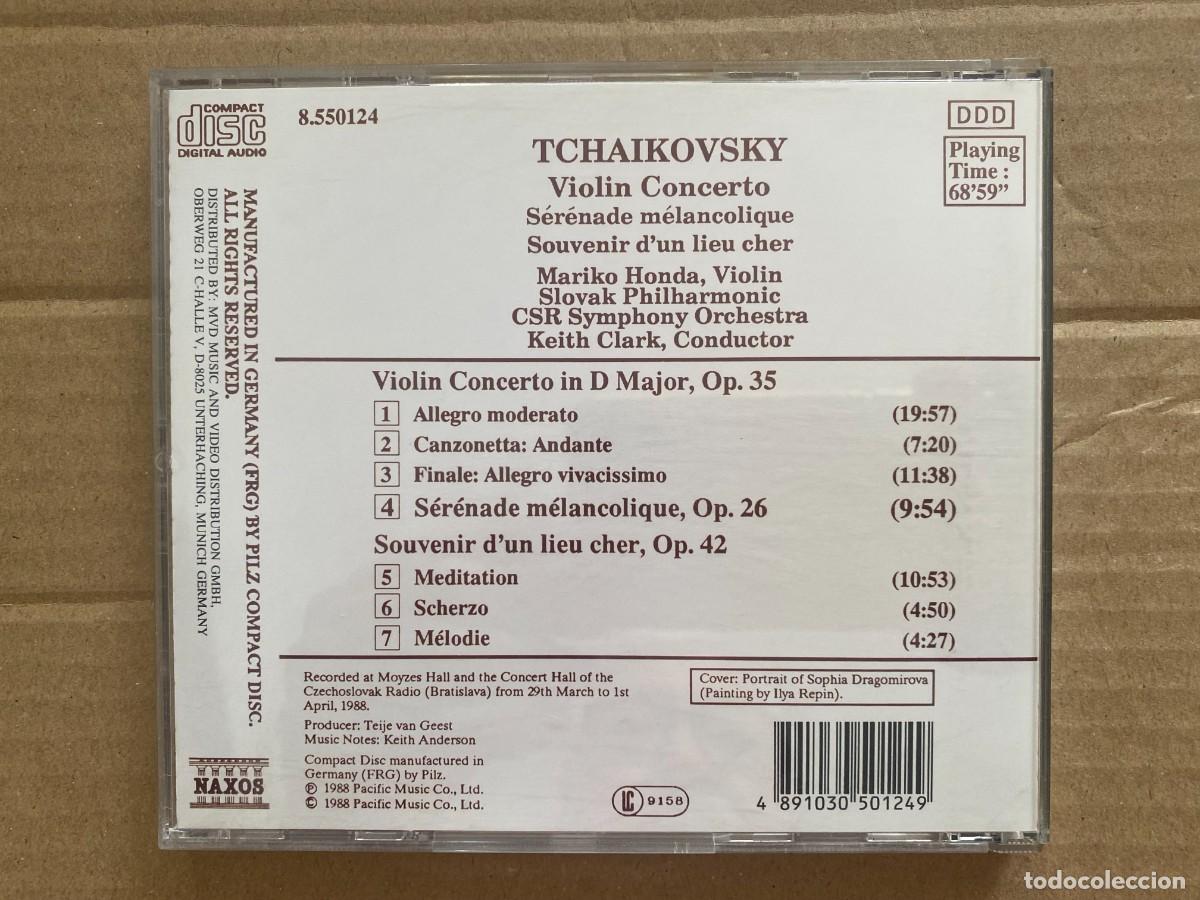 CDs de m&uacute;sica: CD TSCHAIKOVSKY - VIOLIN CONCERTO - Foto 2