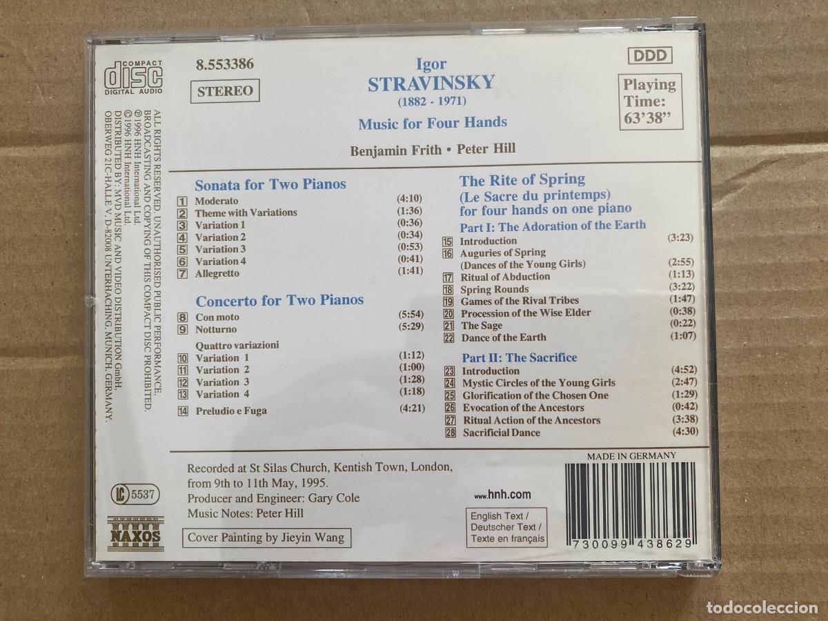 CDs de m&uacute;sica: CD STRAVINSKY - MUSIC FOR FOUR HANDS - Foto 2