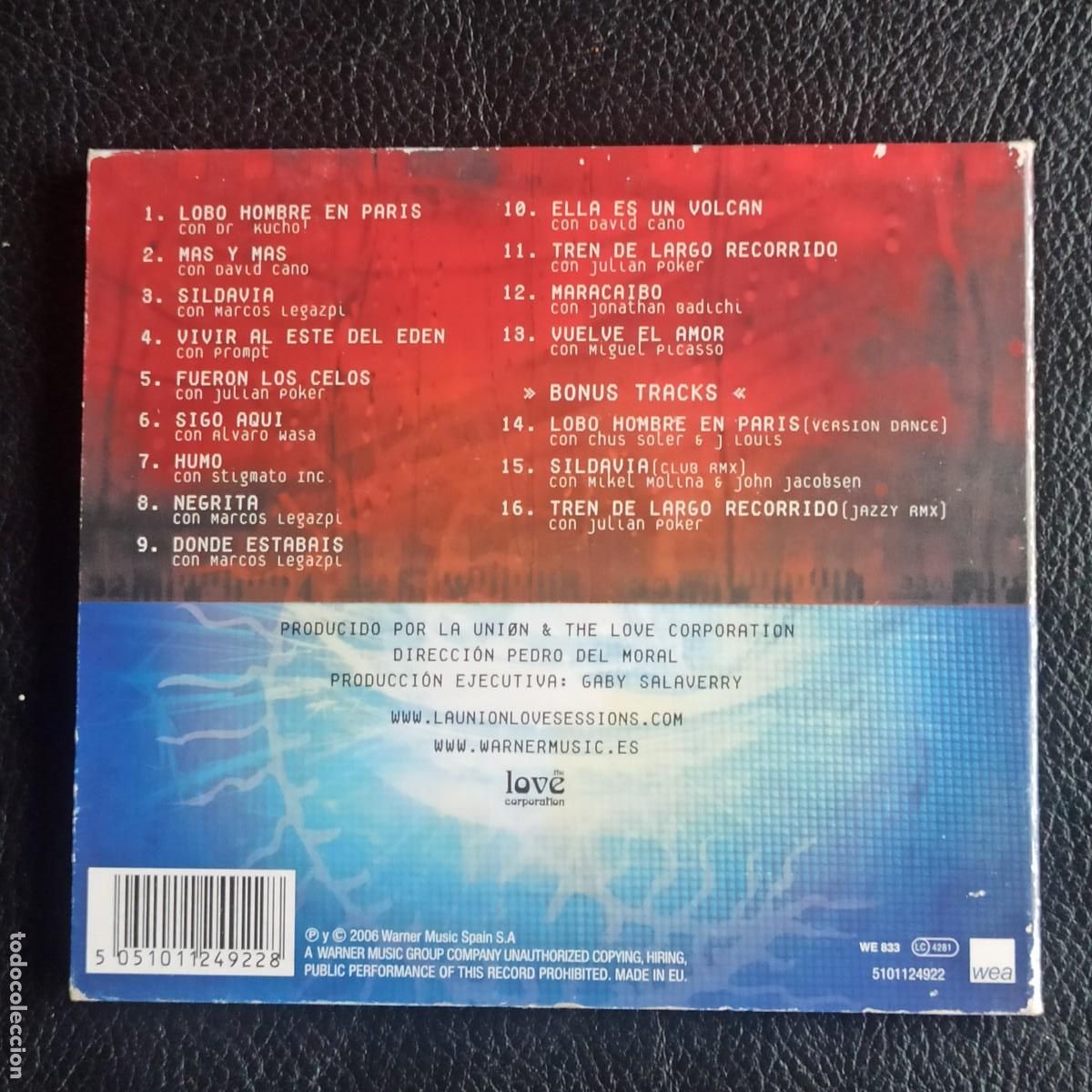 CDs de m&uacute;sica: CD - La Uni&oacute;n &ndash; Love Sessions - Foto 2