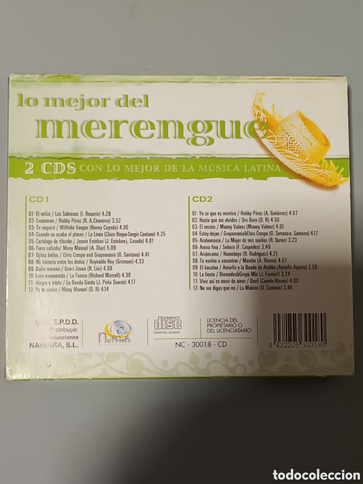 CDs de m&uacute;sica: Lo mejor del merengue 2cds - Foto 2