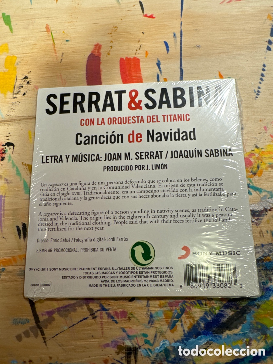 CDs de m&uacute;sica: Serrat Sabina Canci&oacute;n de Navidad - Foto 2