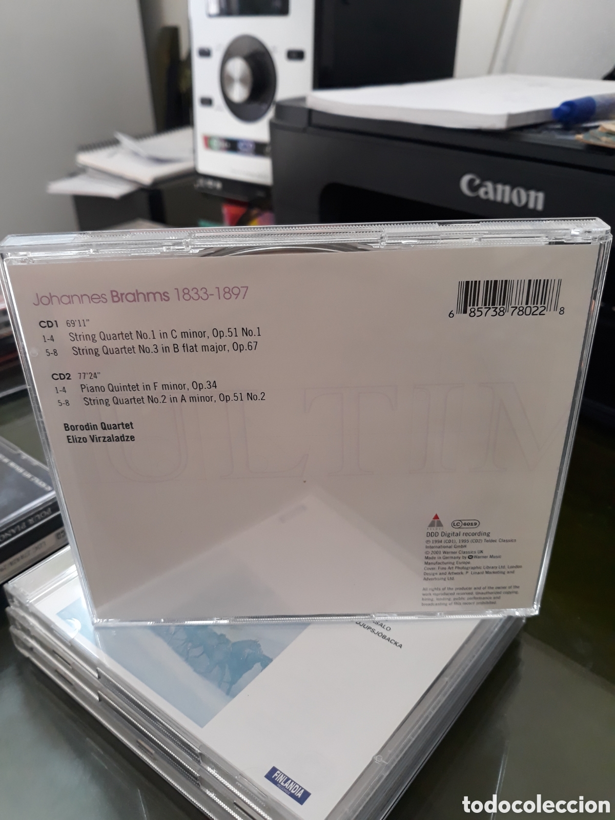 CDs de m&uacute;sica: BRAHMS: STRING QUARTETS N&ordm; 1-3 - TELDEC - 2 CD - Foto 2