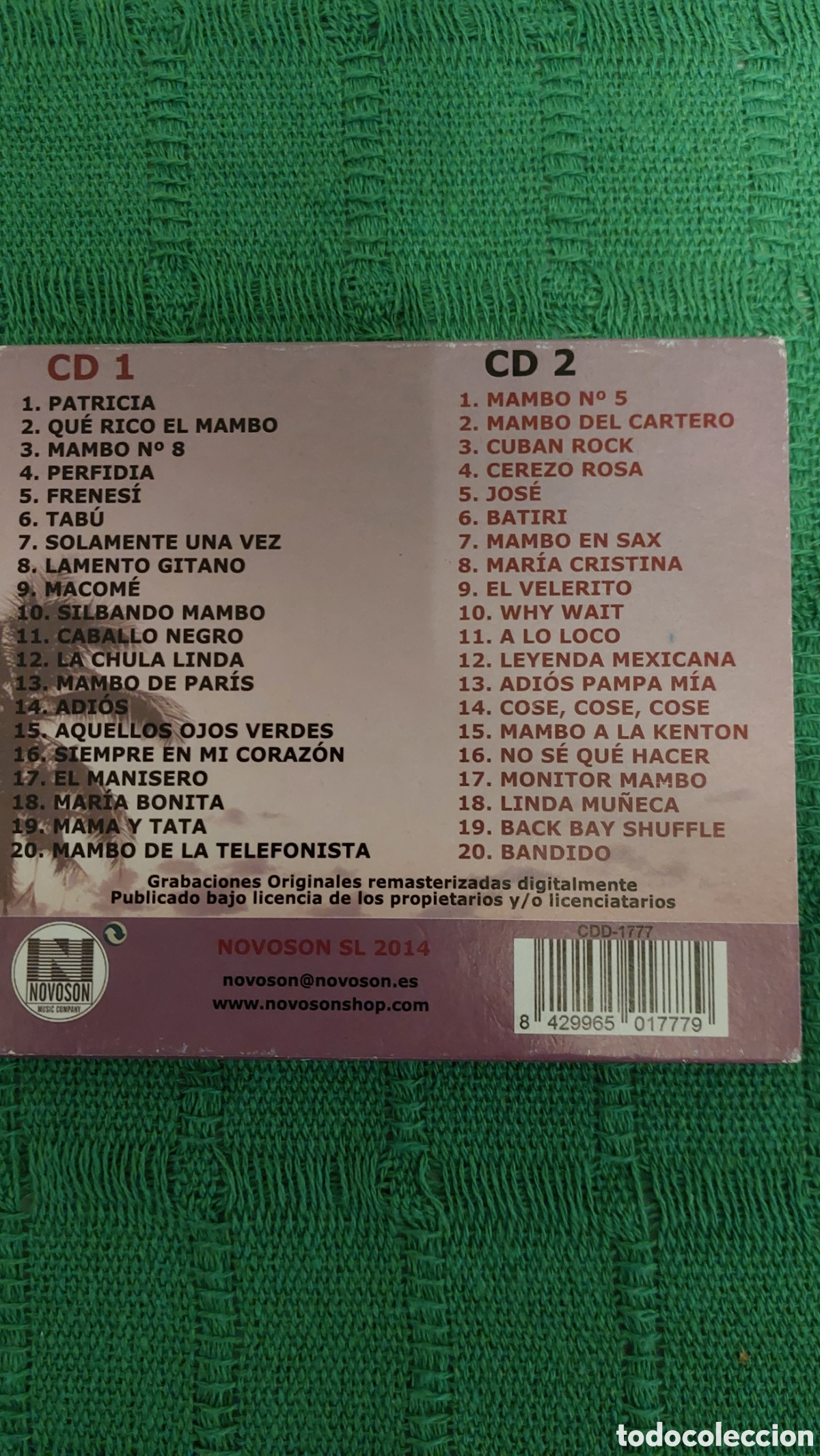 CDs de m&uacute;sica: Grandes &eacute;xitos de P&eacute;rez Prado - Foto 2