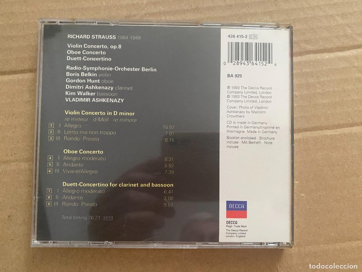 CDs de m&uacute;sica: CD STRAUSS - VLADIMIR ASHKENAZY -RSO BERLIN - Foto 2