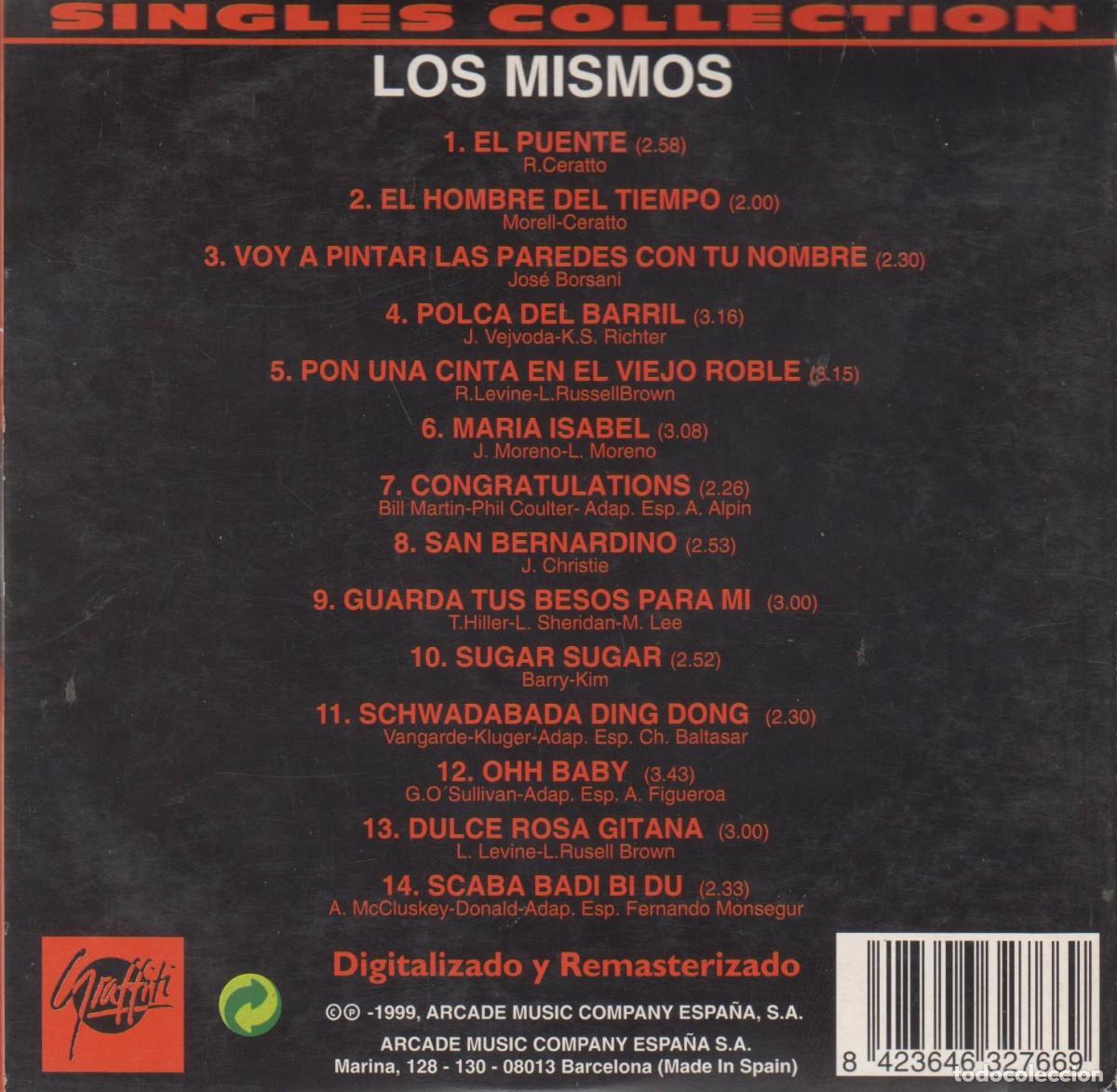CDs de m&uacute;sica: Los Mismos cd Singles collection 1999 - Foto 2