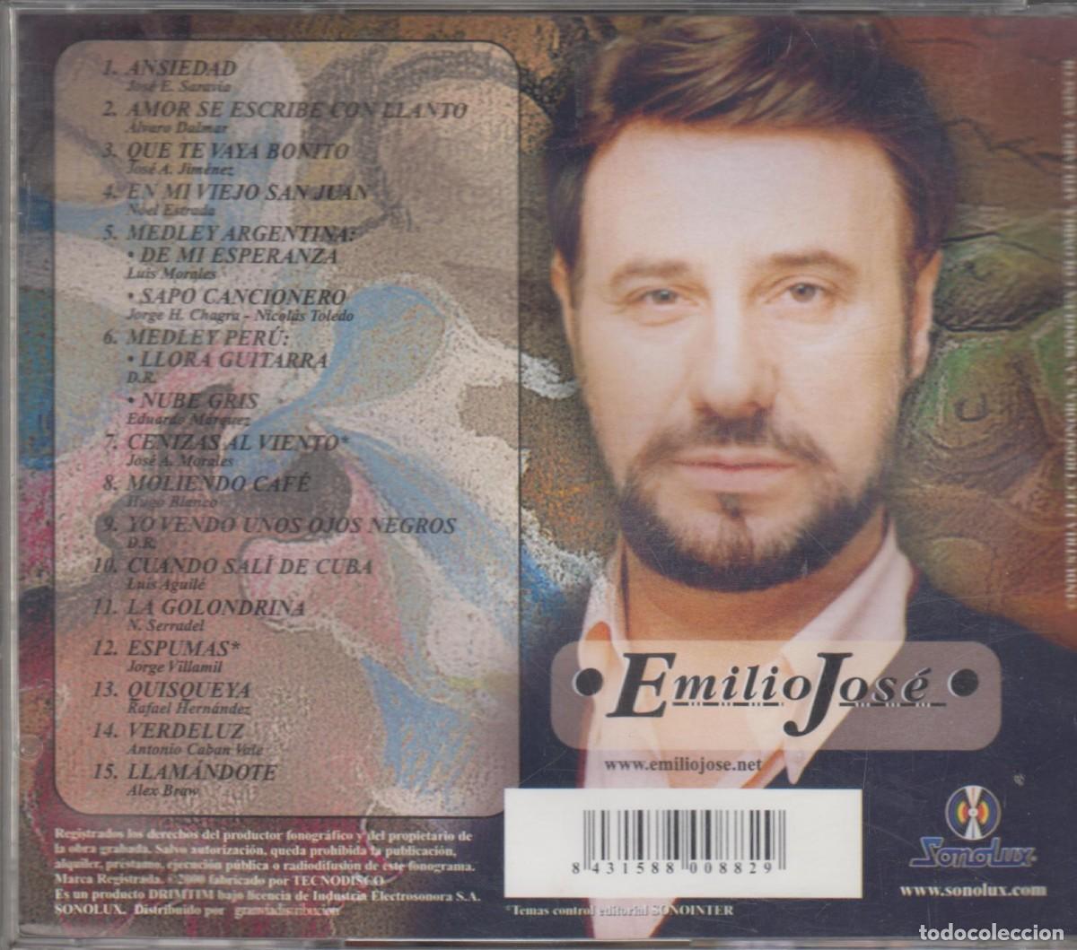 CDs de m&uacute;sica: Emilio Jos&eacute; cd Mi querida Am&eacute;rica 2000 - Foto 2