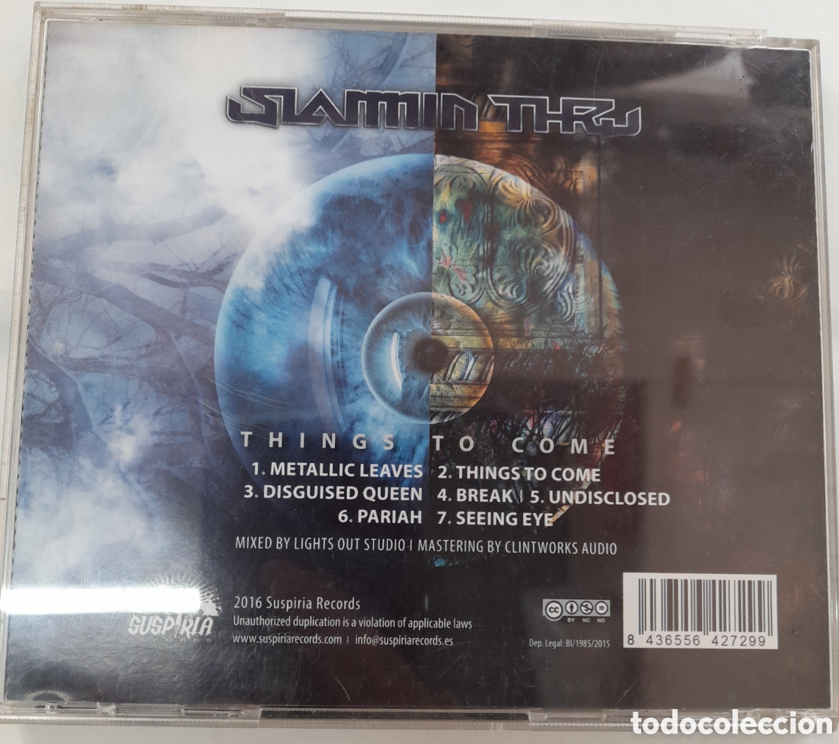 CDs de m&uacute;sica: SLAMMIN THRU - THINGS TO COME. SPANISH PROGRESIVE METAL. CD 2016 - Foto 2