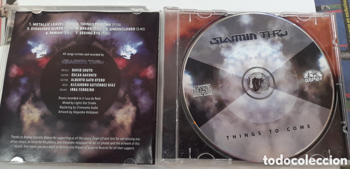 CDs de m&uacute;sica: SLAMMIN THRU - THINGS TO COME. SPANISH PROGRESIVE METAL. CD 2016 - Foto 3
