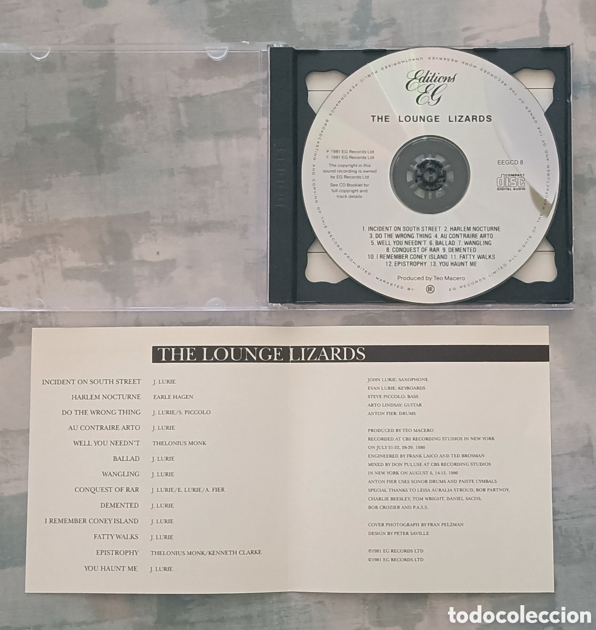 CDs de m&uacute;sica: The Lounge Lizards, 1981 - Foto 3