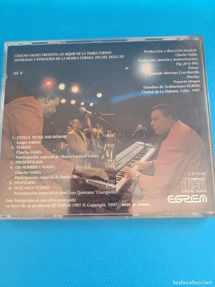 CDs de m&uacute;sica: CD CHUCHO VALDES TIMBA CUBANA EGREM CON TR&Iacute;PTICO - Foto 2