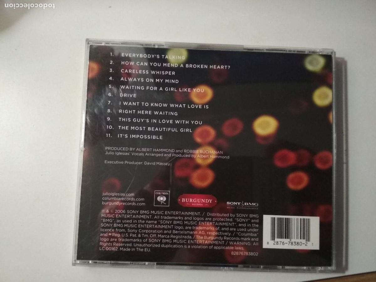 CDs de m&uacute;sica: Julio Iglesias &lrm;&ndash; Romantic Classics 2006 - Foto 6