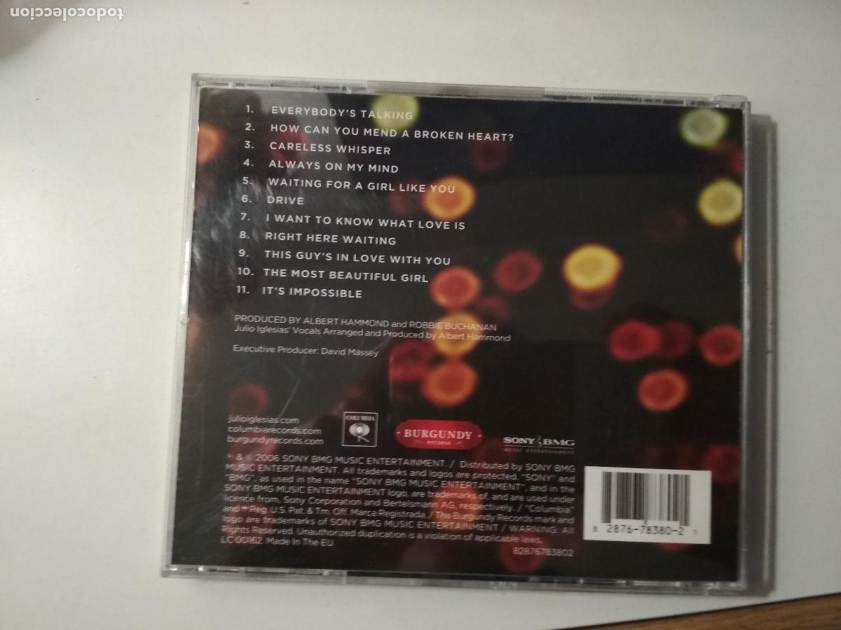 CDs de m&uacute;sica: Julio Iglesias &lrm;&ndash; Romantic Classics 2006 - Foto 7