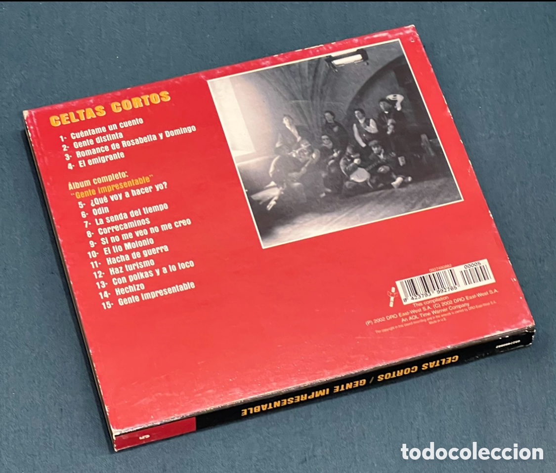 CDs de m&uacute;sica: CD. Celtas Cortos. &ldquo;Gente Impresentable&rdquo;. 2002. - Foto 2