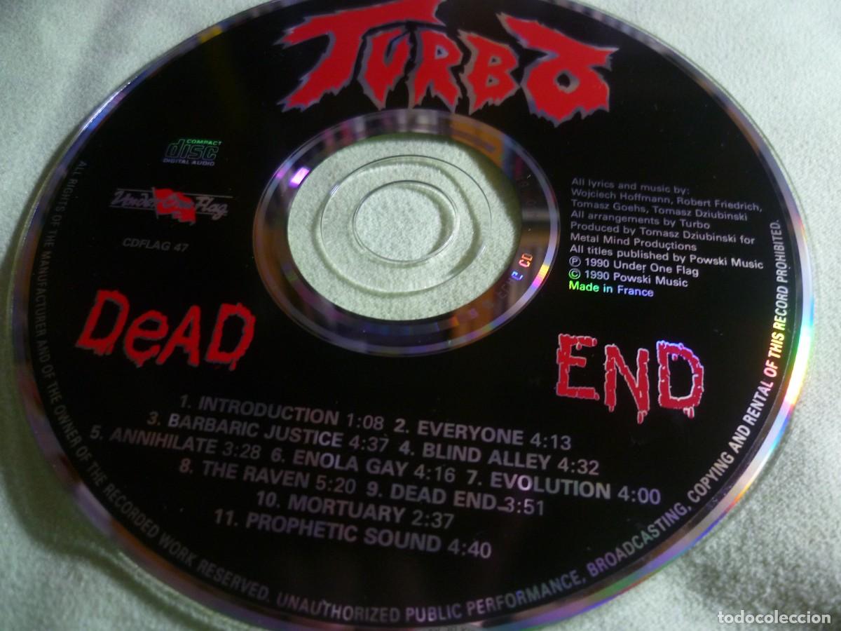 CDs de m&uacute;sica: Turbo Dead End CD UK Original 1990 - Foto 8