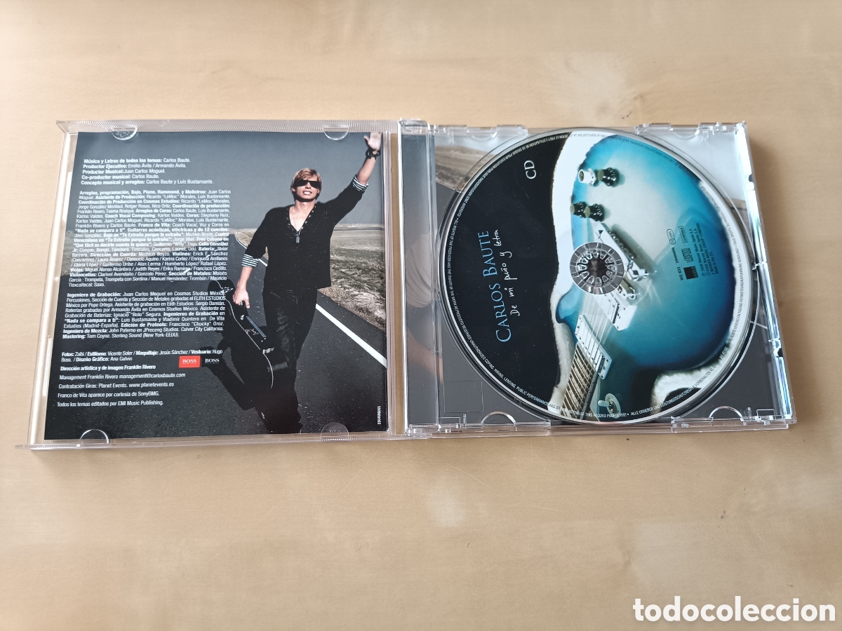 CDs de m&uacute;sica: CD CARLOS BAUTE - DE MI PU&Ntilde;O Y LETRA - Foto 3