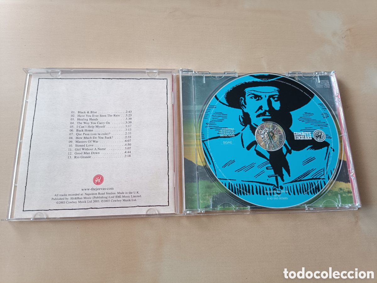 CDs de m&uacute;sica: CD THE JEEVAS - COWBOYS AND INDIANS - Foto 3