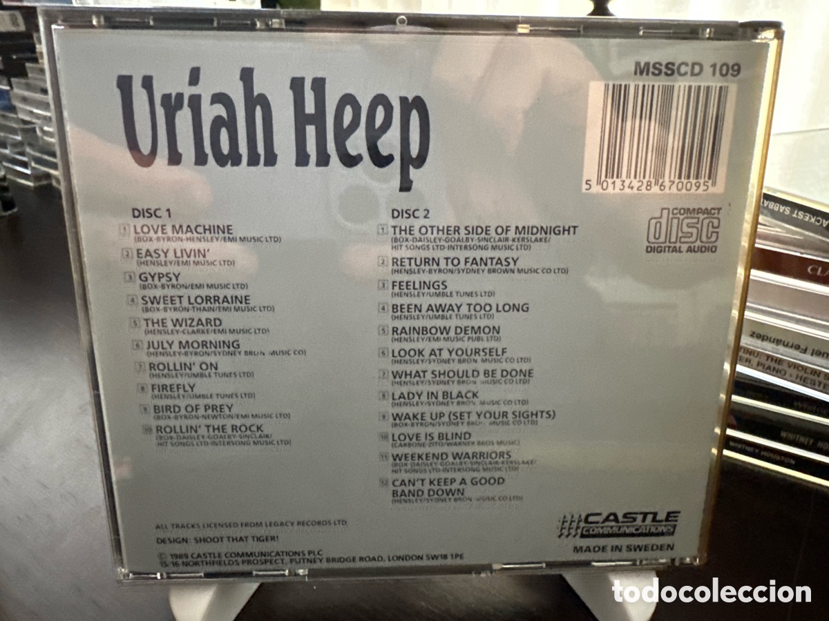 CDs de m&uacute;sica: Uriah Heep - Milestones (2xCD, Comp) - Foto 2