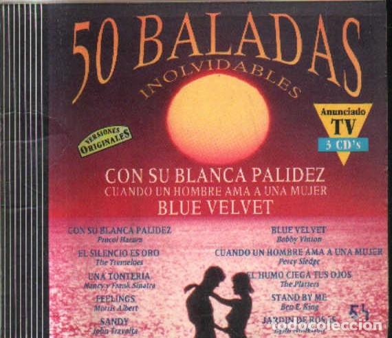 CDs de m&uacute;sica: 50 BALADAS INOLVIDABLES. 3 CD. CD-DOBLE-792 - Foto 1