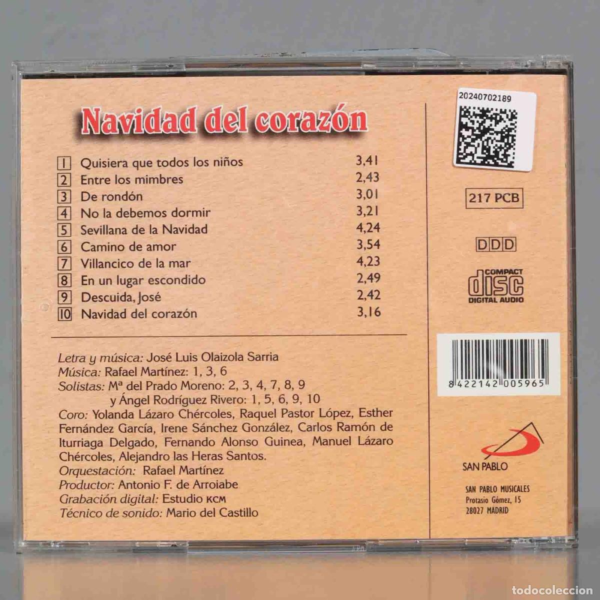 CDs de m&uacute;sica: CD. Jos&eacute; luis Olaizola. NAVIDAD EN EL CORAZON - Foto 2