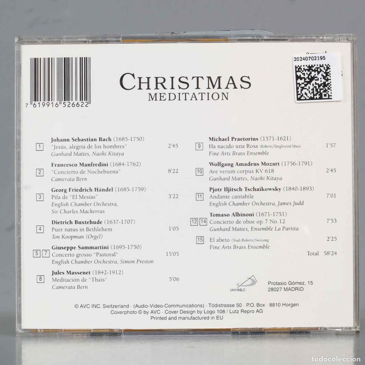 CDs de m&uacute;sica: CD. CHRISTMAS MEDITATION - Foto 2