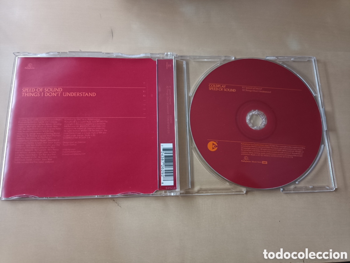 CDs de m&uacute;sica: CD SINGLE COLDPLAY SPEED OF SOUND - Foto 3
