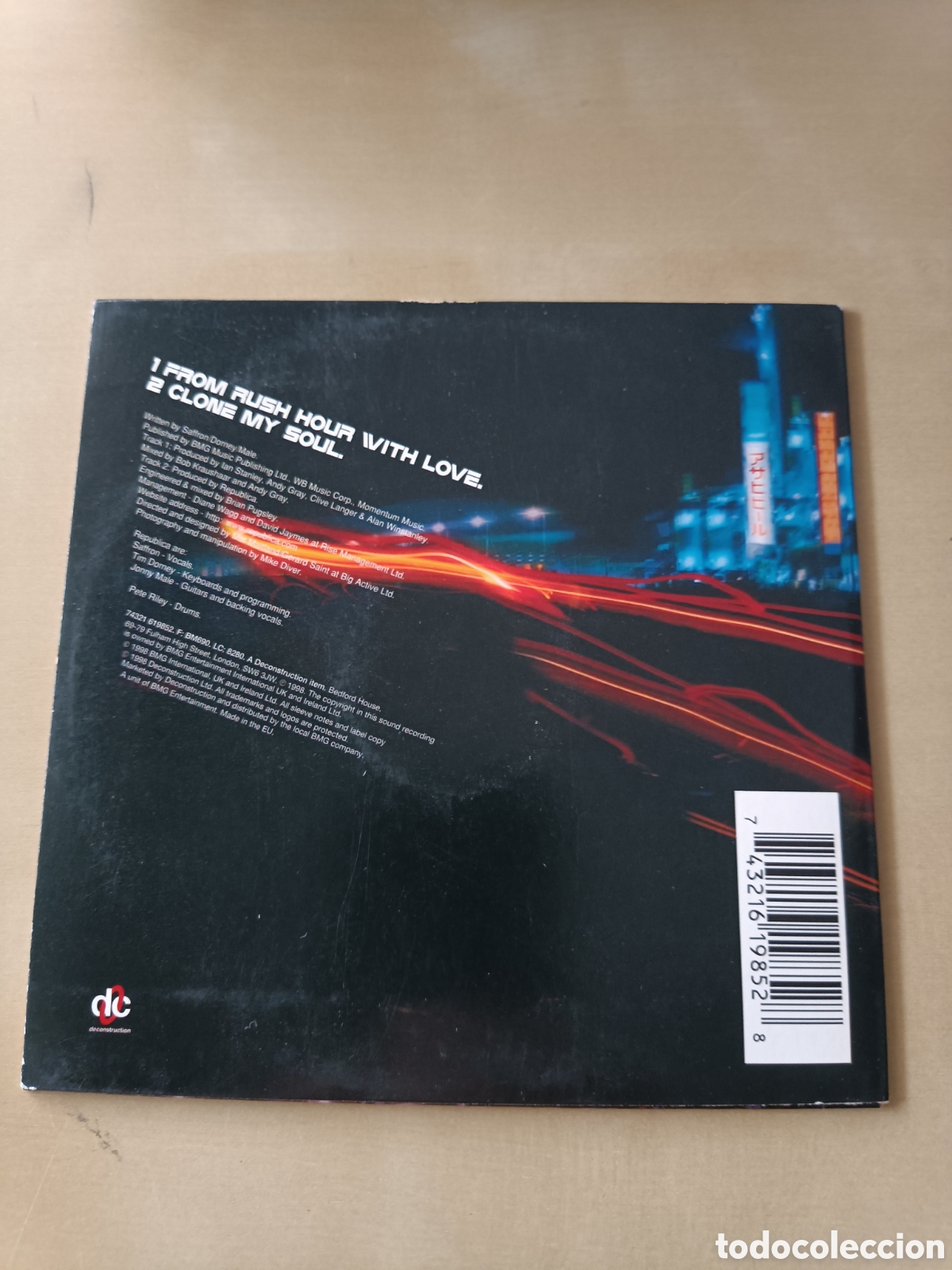 CDs de m&uacute;sica: CD SINGLE REPUBLICA - FROM RUSH HOUR WITH LOVE - Foto 2