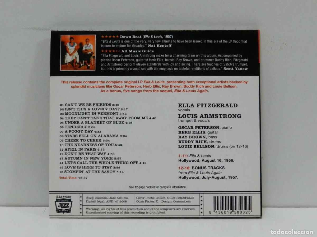CDs de m&uacute;sica: DISCO CD. Ella & Louis. COMPACT DISC. - Foto 2