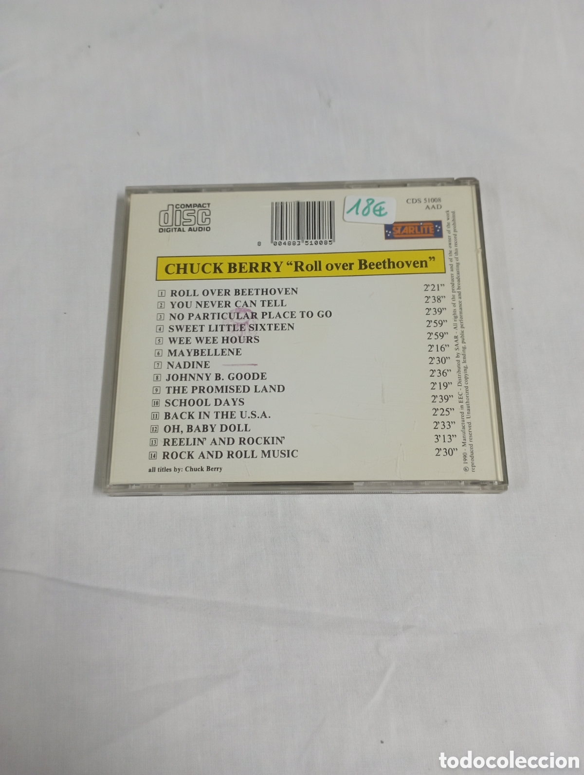 CDs de m&uacute;sica: Chuck Berry &rdquo;roll ober beethoven&rdquo; - Foto 2
