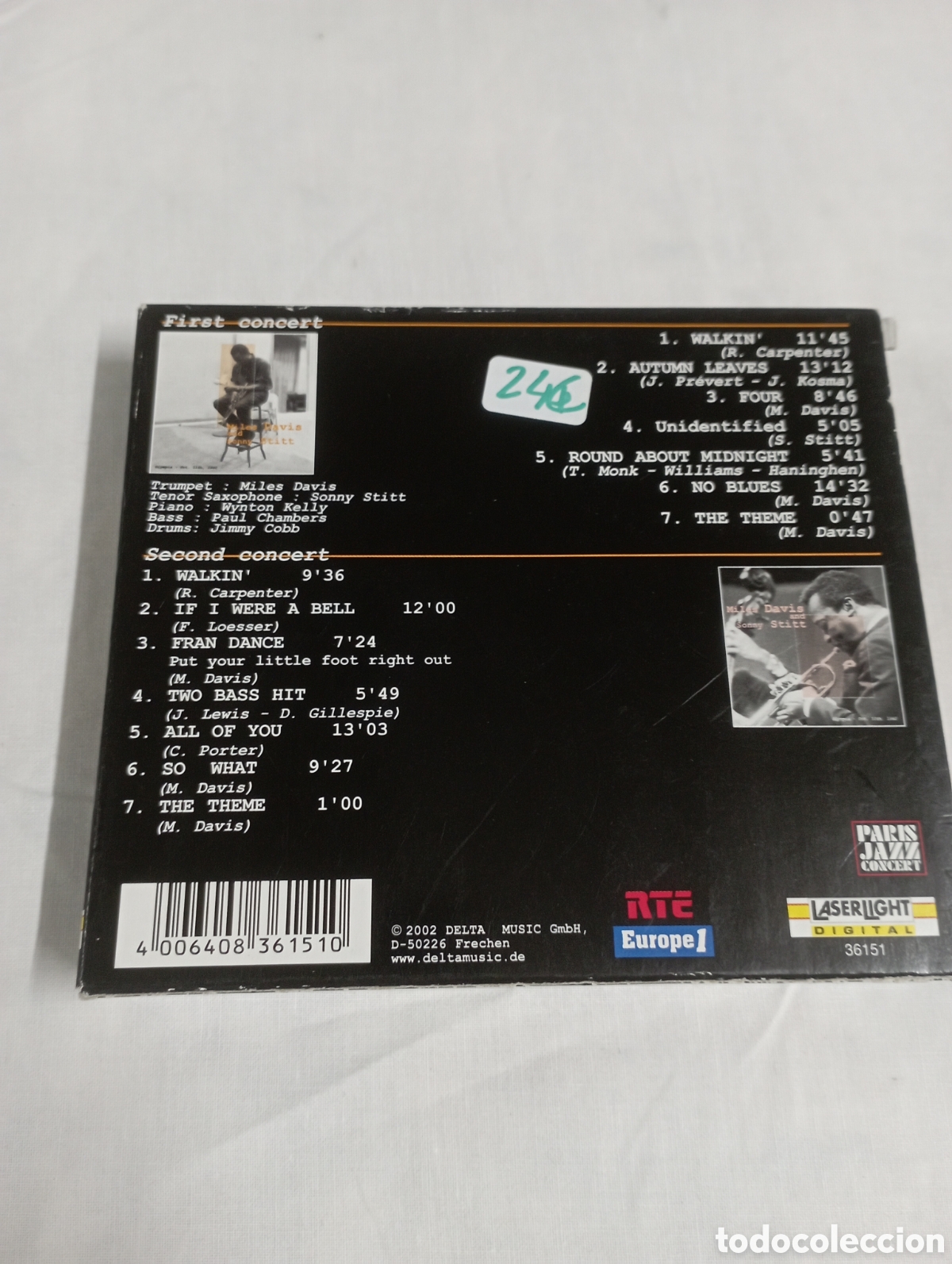 CDs de m&uacute;sica: Miles Davis and sonny stitt - Foto 2