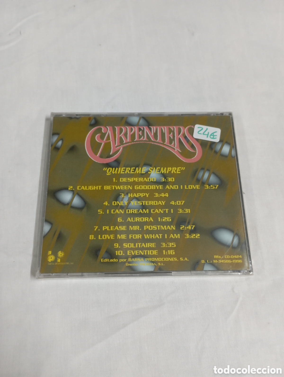 CDs de m&uacute;sica: Carpenters &rdquo;quiereme siempre&rdquo; - Foto 2