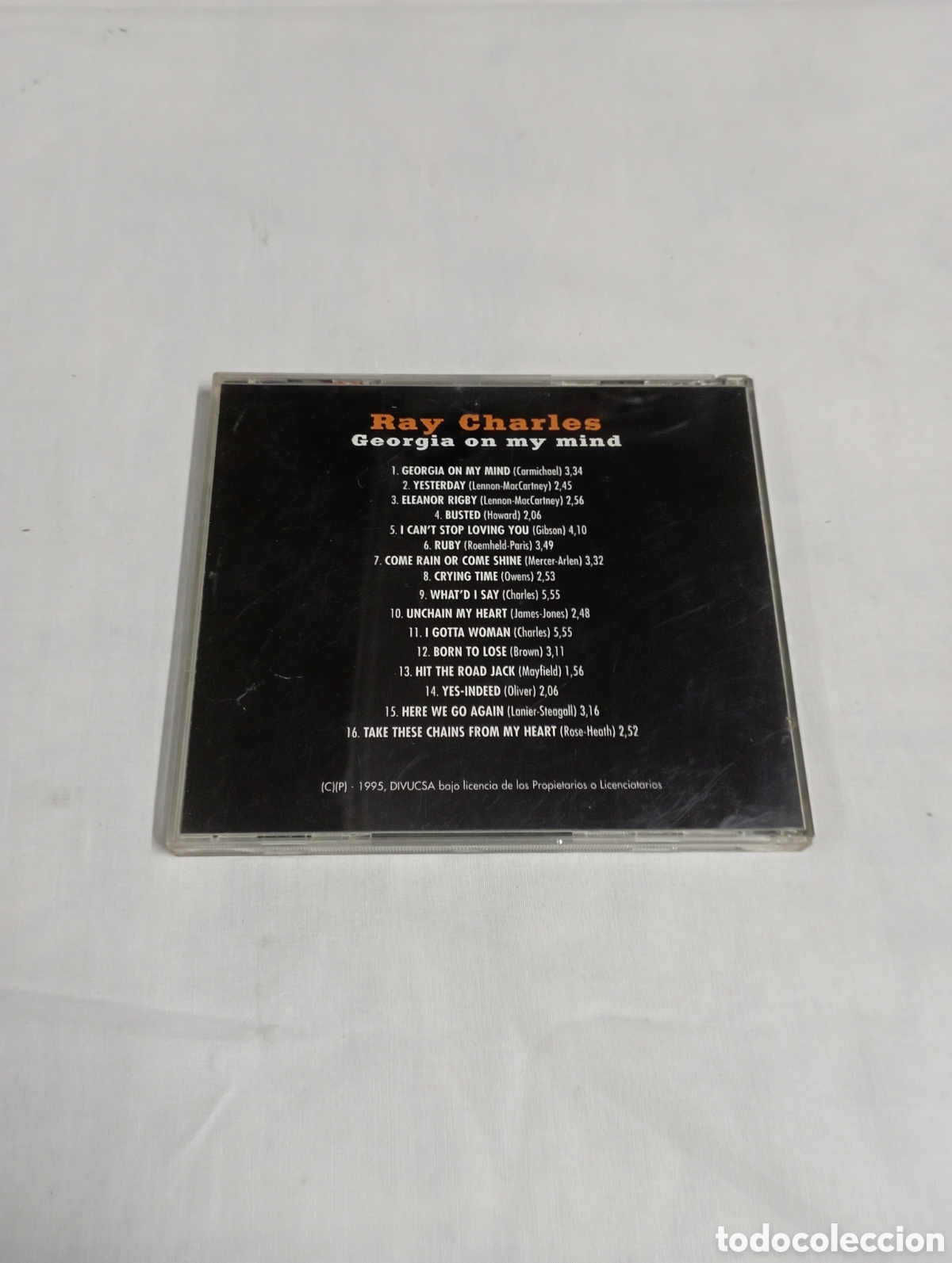 CDs de m&uacute;sica: Ray Charles georgia on my mind - Foto 2