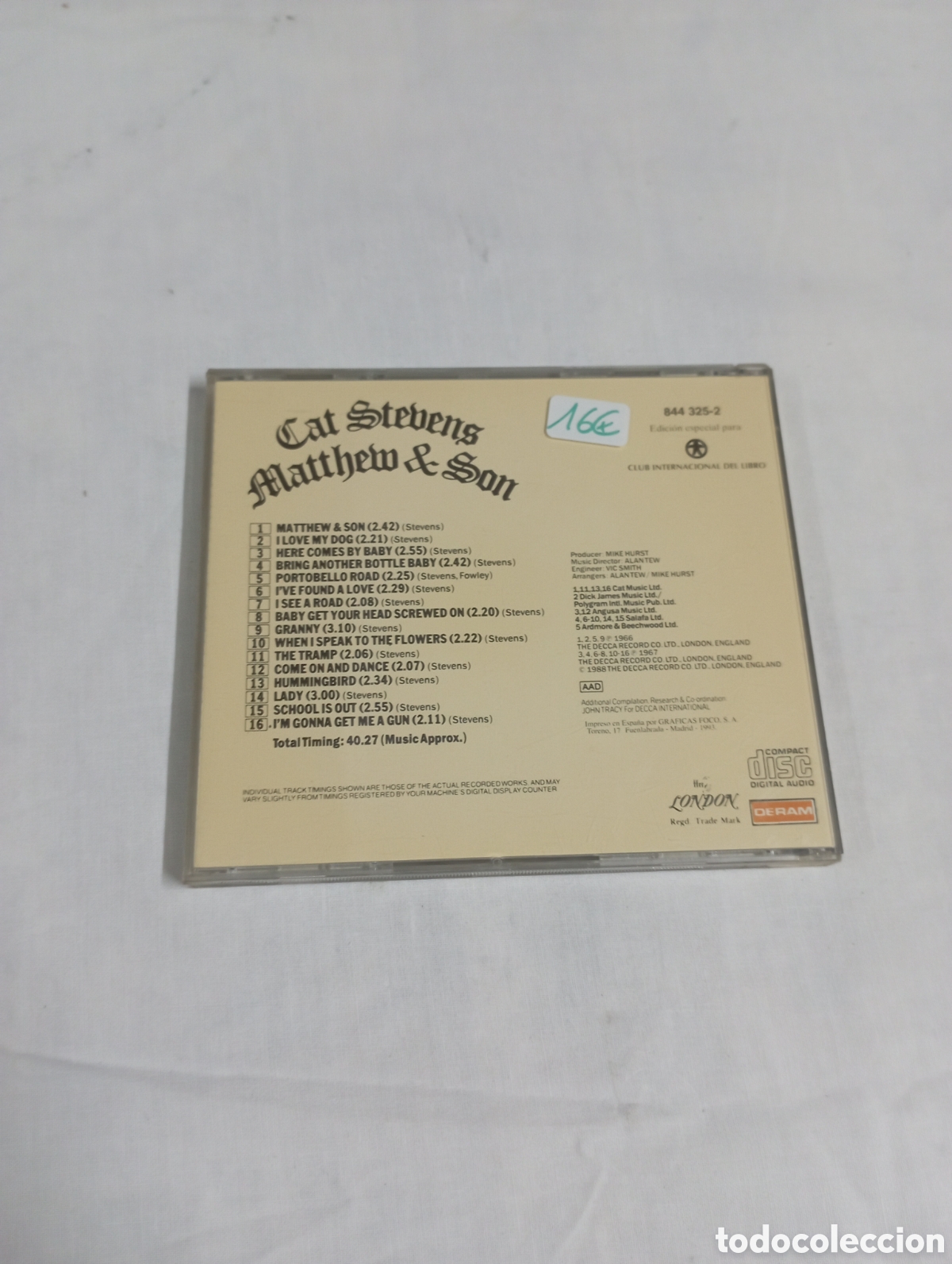 CDs de m&uacute;sica: Cat Stevens mathem& son - Foto 2