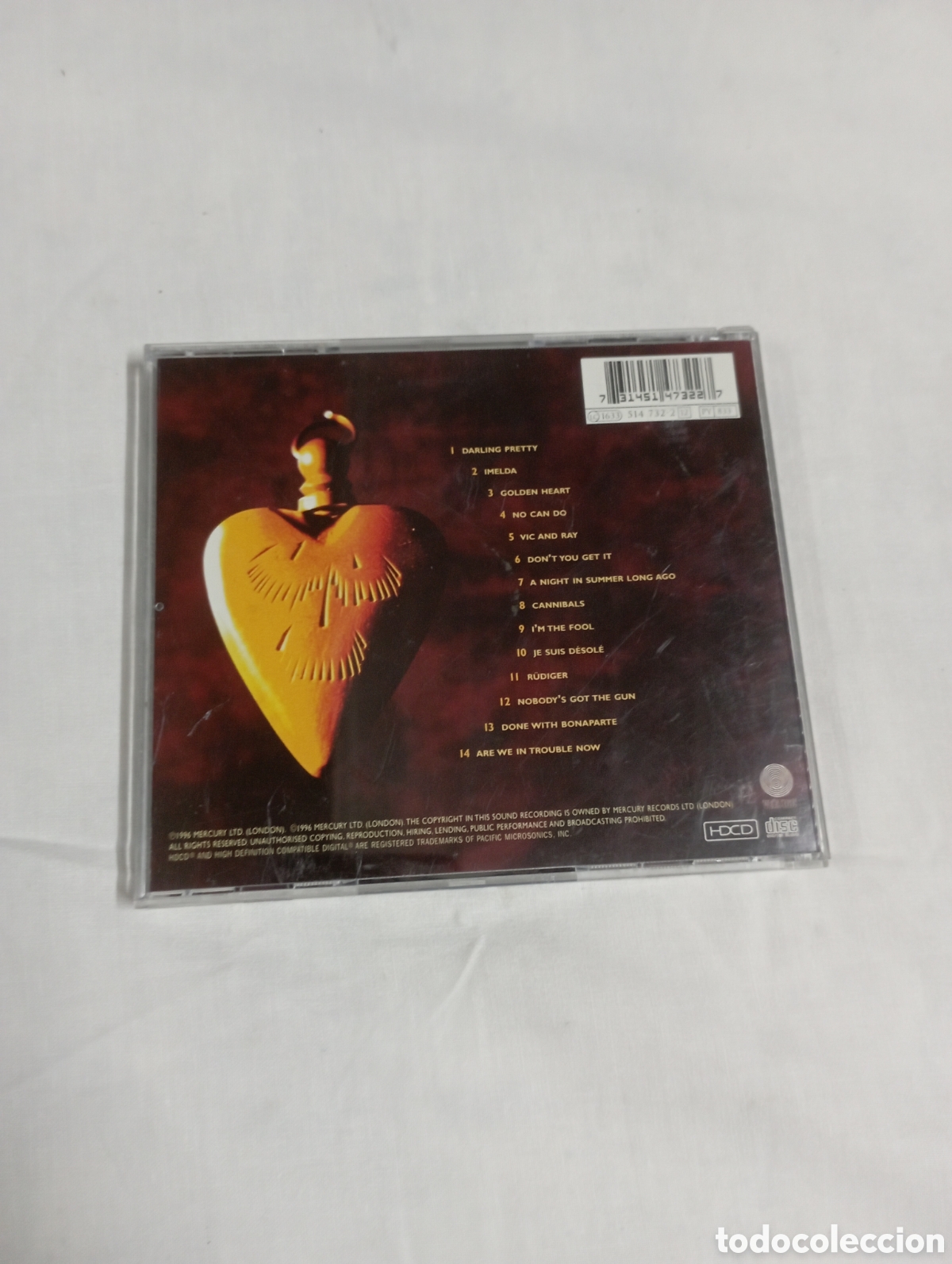 CDs de m&uacute;sica: Mark knopflee golden heart - Foto 2