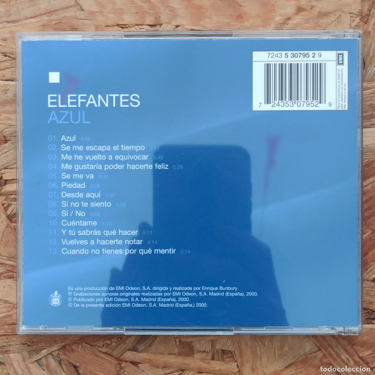 CDs de m&uacute;sica: CD Elefantes &ndash; Azul (2000) - Foto 2